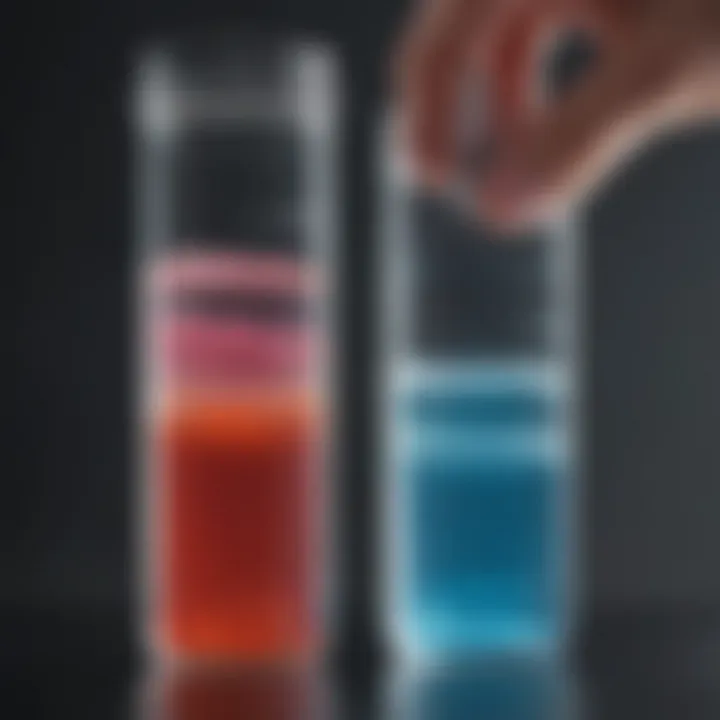 Comparison chart of different agarose concentrations.