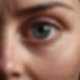 Illustration showcasing the relationship between ankylosing spondylitis and eye disorders