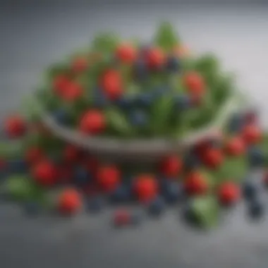 Anti-Inflammatory Foods for Better Health A selection of anti-inflammatory foods, such as leafy greens and berries, promoting health and well-being