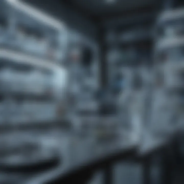Innovative biotechnology lab showcasing advanced research equipment