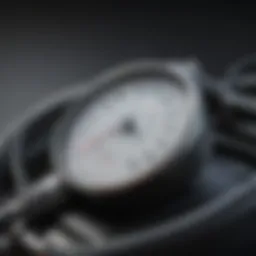 Sphygmomanometer in use highlighting accuracy