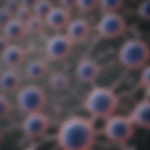 Microscopic view of chondrocyte cell lines