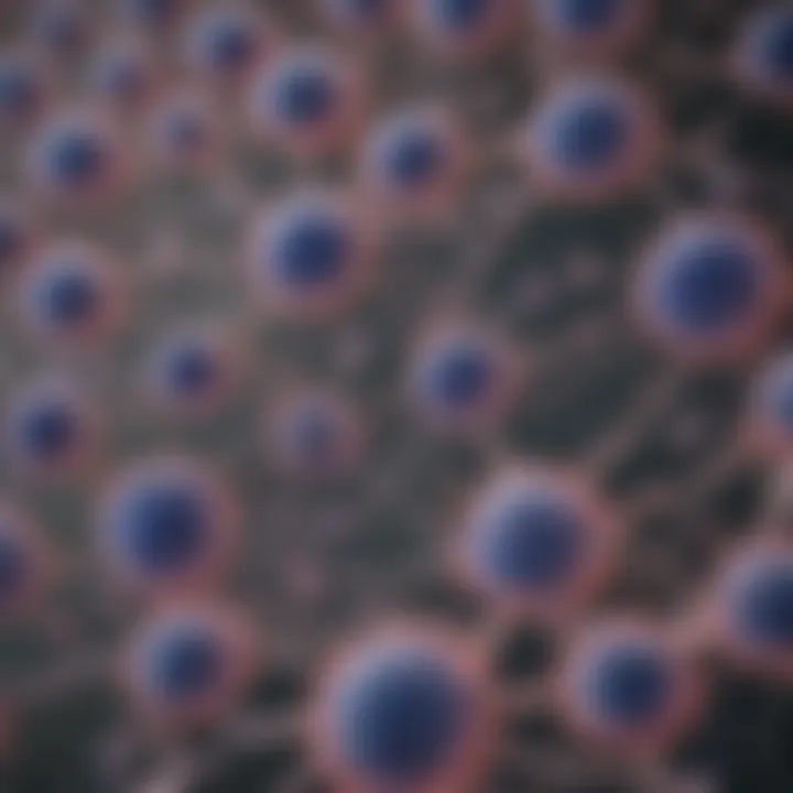 Microscopic view of chondrocyte cell lines