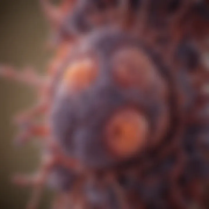 Immune system interaction graphic