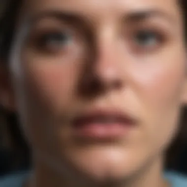 Clinical Examination: Assessing Facial Conditions A depiction of a clinical examination focusing on facial diseases.