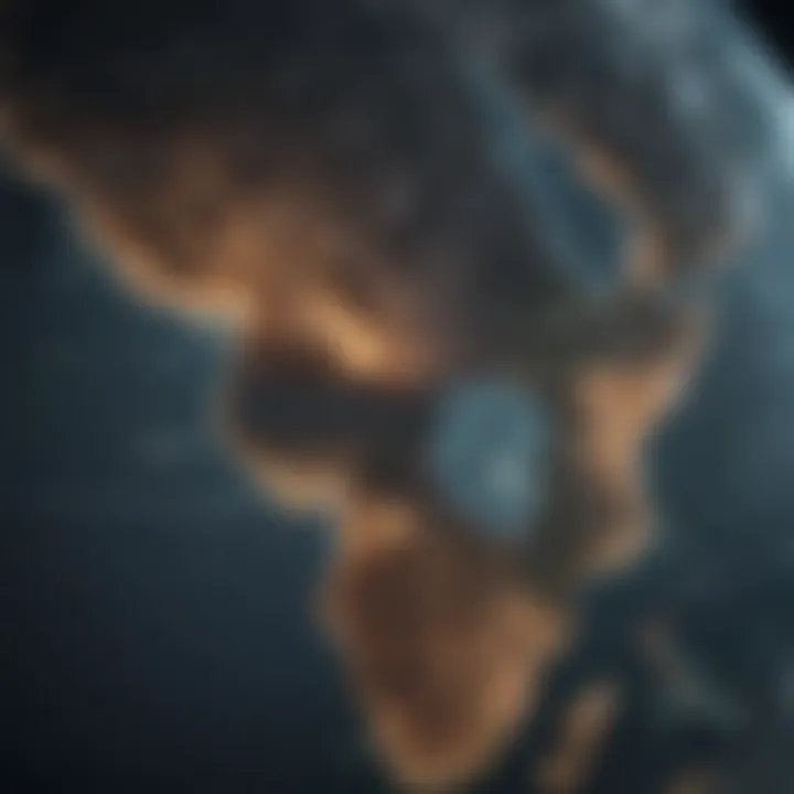 Global map highlighting regions involved in international medical education