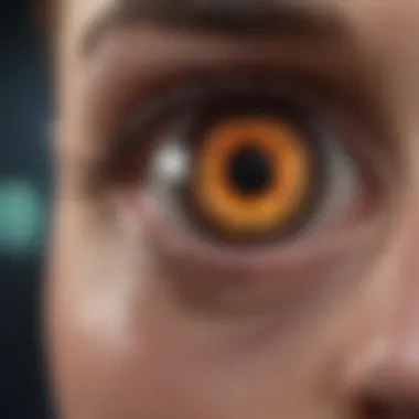 Future Trends in Toric Lens Technology A futuristic depiction of advanced toric lens technologies and their potential future applications.
