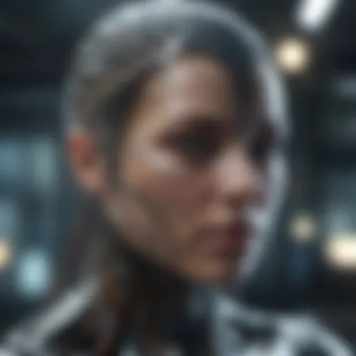 Illustration showcasing advanced deep learning algorithms