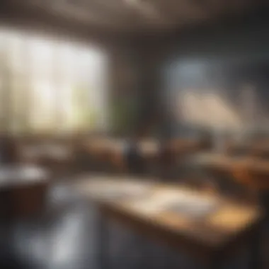 A vibrant classroom environment fostering literacy development