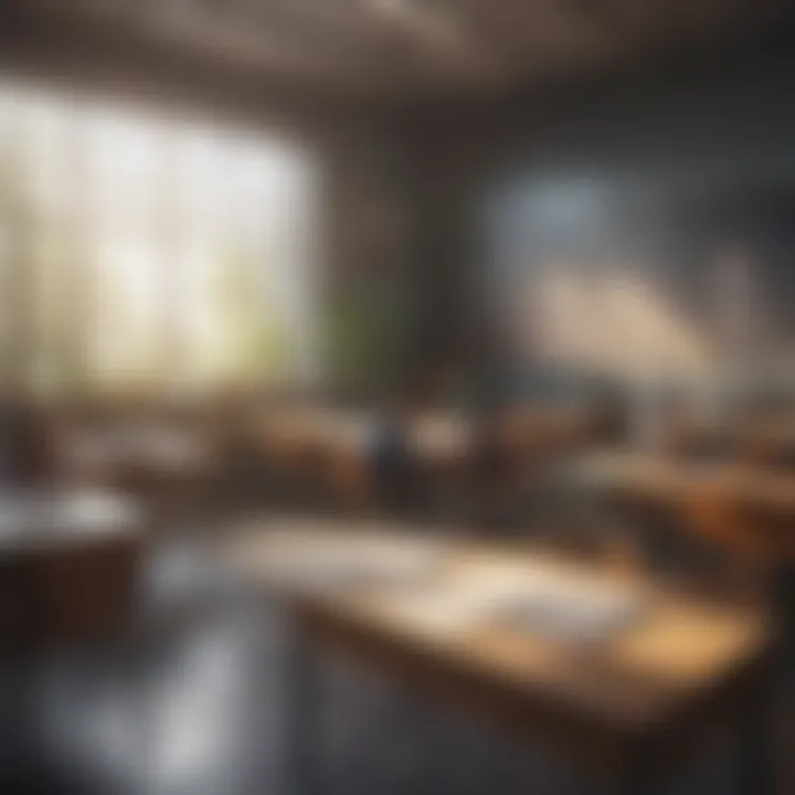 A vibrant classroom environment fostering literacy development