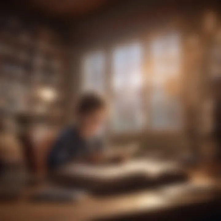 An illustration of cognitive and emotional growth through reading
