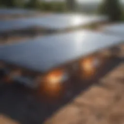 Solar panel technology showcasing efficiency improvements