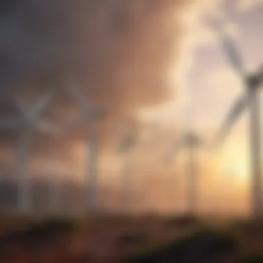 Renewable energy sources like wind and solar power