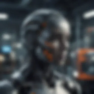 AI Impact Across Industries A conceptual visualization of AI technologies impacting various industries.