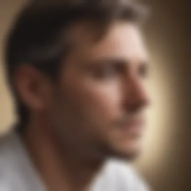 Contemplative Health Choices A thoughtful individual contemplating health choices