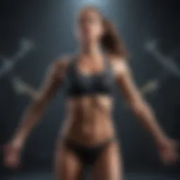 An illustration of hormonal pathways influencing exercise performance.