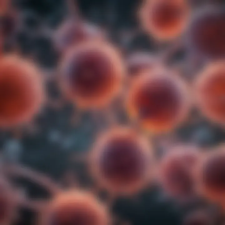 Lung cancer cell structure