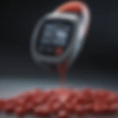 Infographic illustrating the advantages and limitations of needleless blood sugar testing.