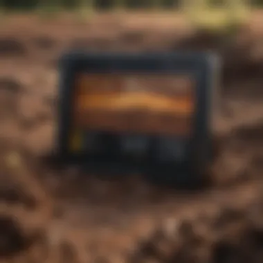 Real-time Soil Moisture Data Visualization Data visualization dashboard showcasing soil moisture levels