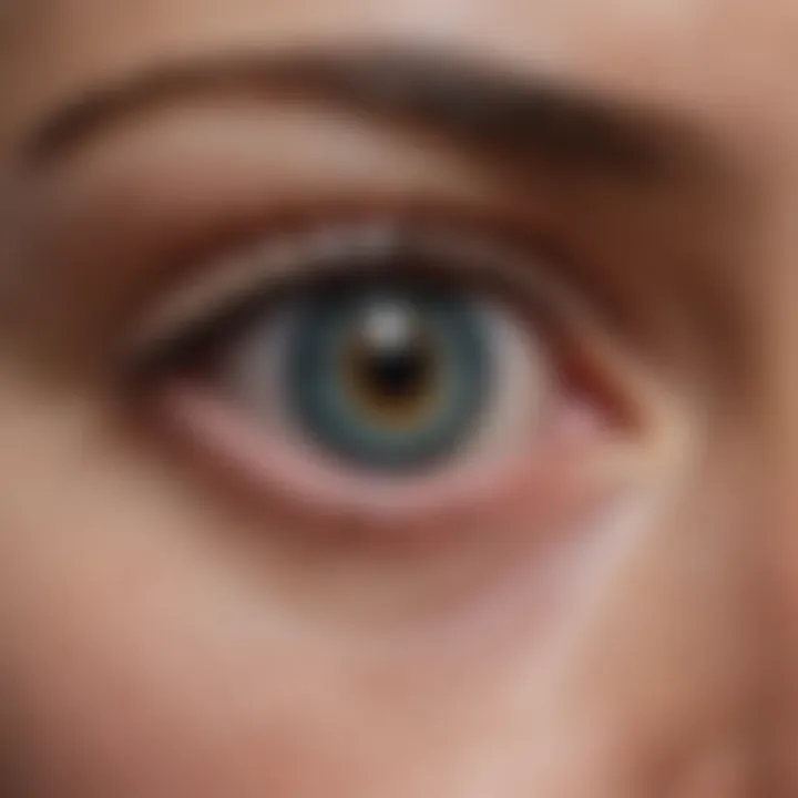 Visual representation of thyroid eye disease symptoms