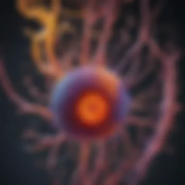 Graphic representation of cell analysis using flow cytometry