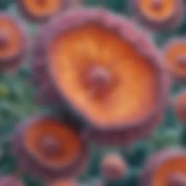 Structure of Cardiomyocyte Cells Detailed illustration of cardiomyocyte structure showcasing sarcomeres and organelles