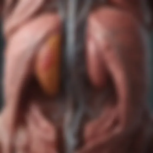 Anatomical illustration of the liver highlighting its functions