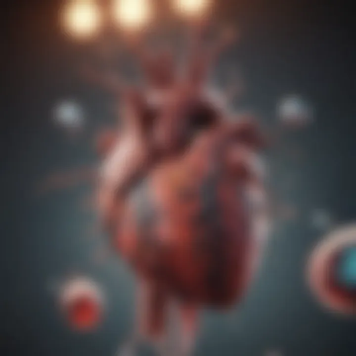 Illustration depicting chemical exposures linked to heart conditions