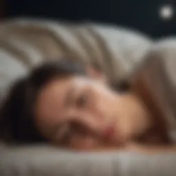 Conceptual representation of deep sleep waves influencing mental health