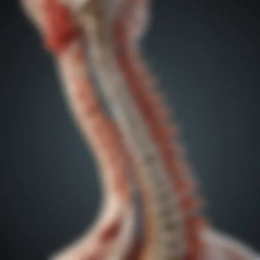 Illustration depicting the anatomy of the spinal canal