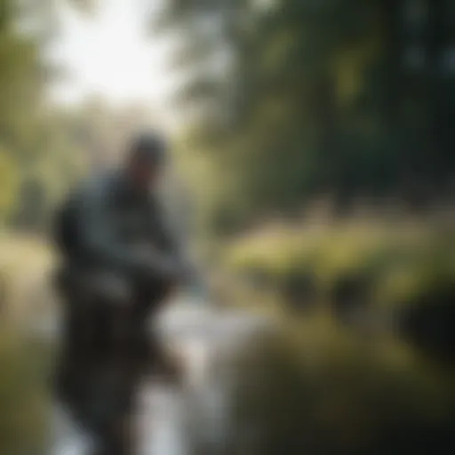 Clean water specialist conducting a field test