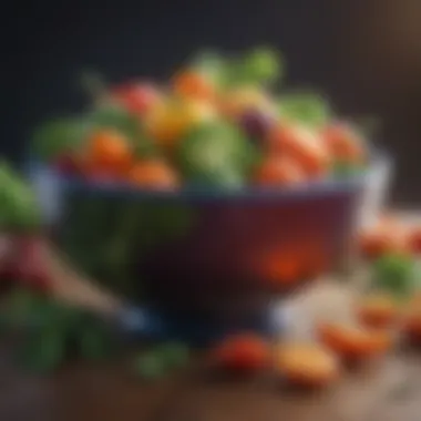 Colorful Fresh Vegetables A colorful bowl filled with fresh antioxidant-rich vegetables