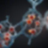 Molecular structure illustrating genetic components linked to bipolar disorder.