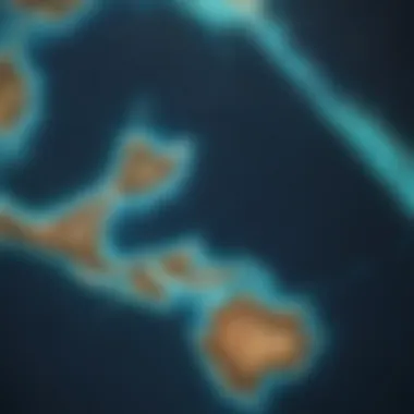 Exploration Routes of the Great Barrier Reef Historical map illustrating early exploration routes of the Great Barrier Reef