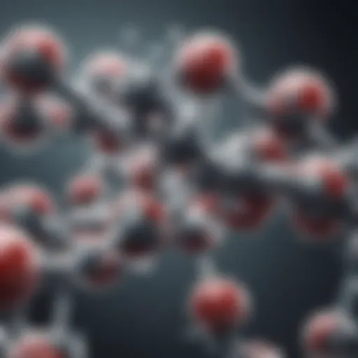 Illustration of hydroxychloroquine molecules