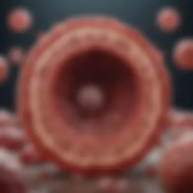 Diagram illustrating the impact of marrow fibrosis on hematopoiesis