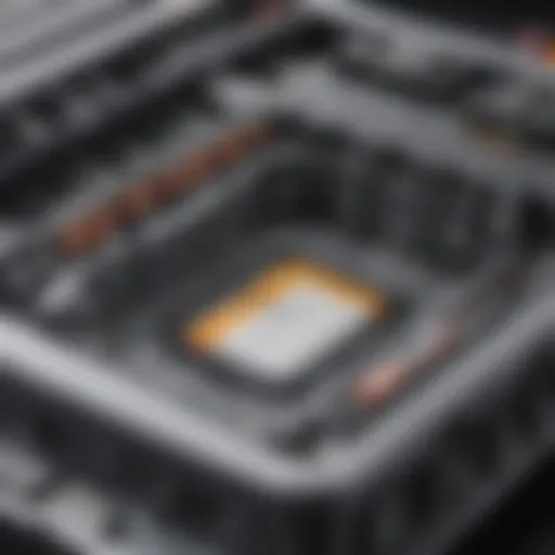 Cutaway view of a lithium ion battery showcasing its components
