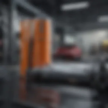 Illustration depicting the environmental impact of battery production