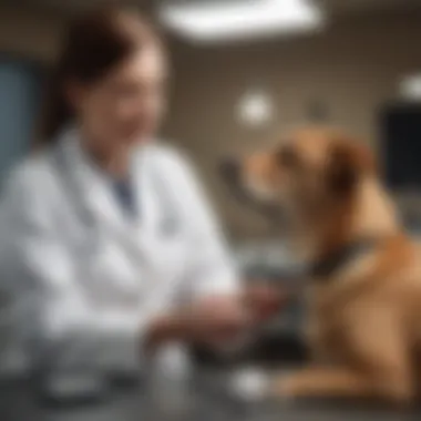 Veterinarian discussing treatment options with a pet owner