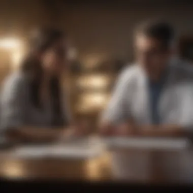 Guidance for Emerging Scholars An academic mentor guiding a postdoctoral researcher.