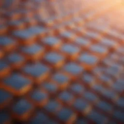 Illustration of perovskite solar cell structure