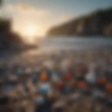 Impact of Plastic on Marine Ecosystems Ocean filled with plastic debris
