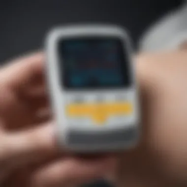 Pulse oximeter reading on a clinical monitor