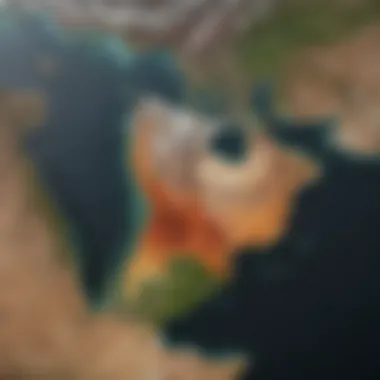 Geographic Areas at High Risk from Climate Change Map showing regions most affected by climate change