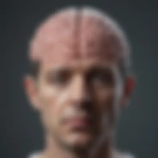 Abstract representation of self-awareness in a brain