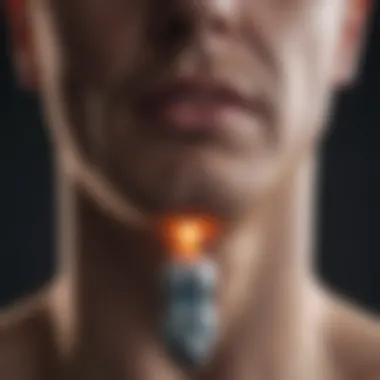 Thyroid Gland and Mental Health Visual representation of the thyroid gland and its impact on mental health.