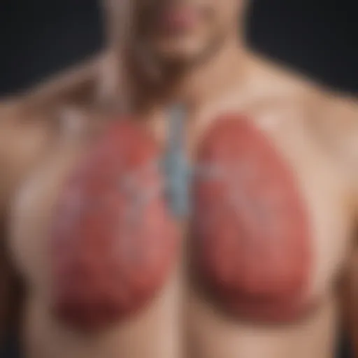 Diagram illustrating the shared risk factors between COPD and lung cancer.