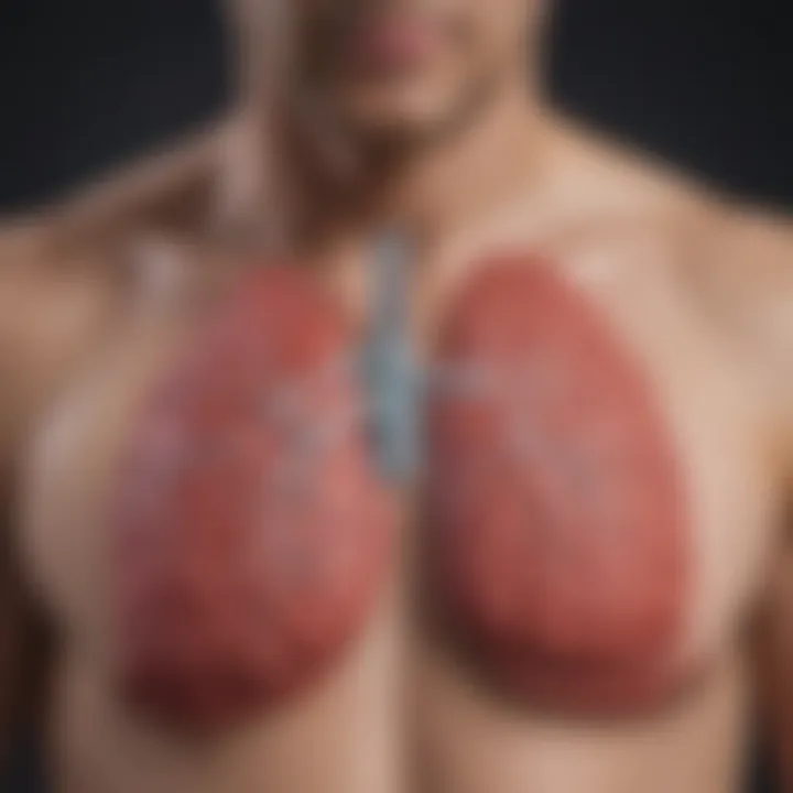 Diagram illustrating the shared risk factors between COPD and lung cancer.