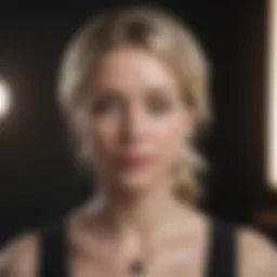 Elizabeth Holmes presenting at a Theranos event