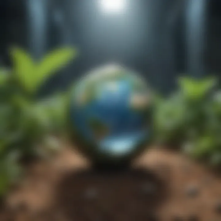 Visual representation of sustainable development goals linked to environmental sciences.